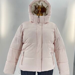 Hollister Light Pink Puffer Jacket